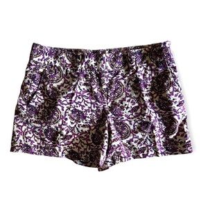 LOFT Floral Linen | Cotton  Shorts Size 2
